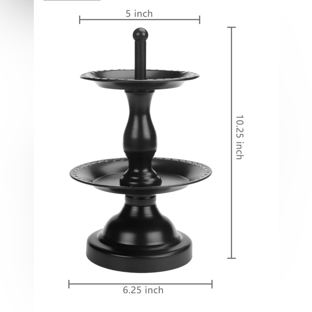 MyGift Black Metal Jewelry Tree, NIB - Picture 4 of 4